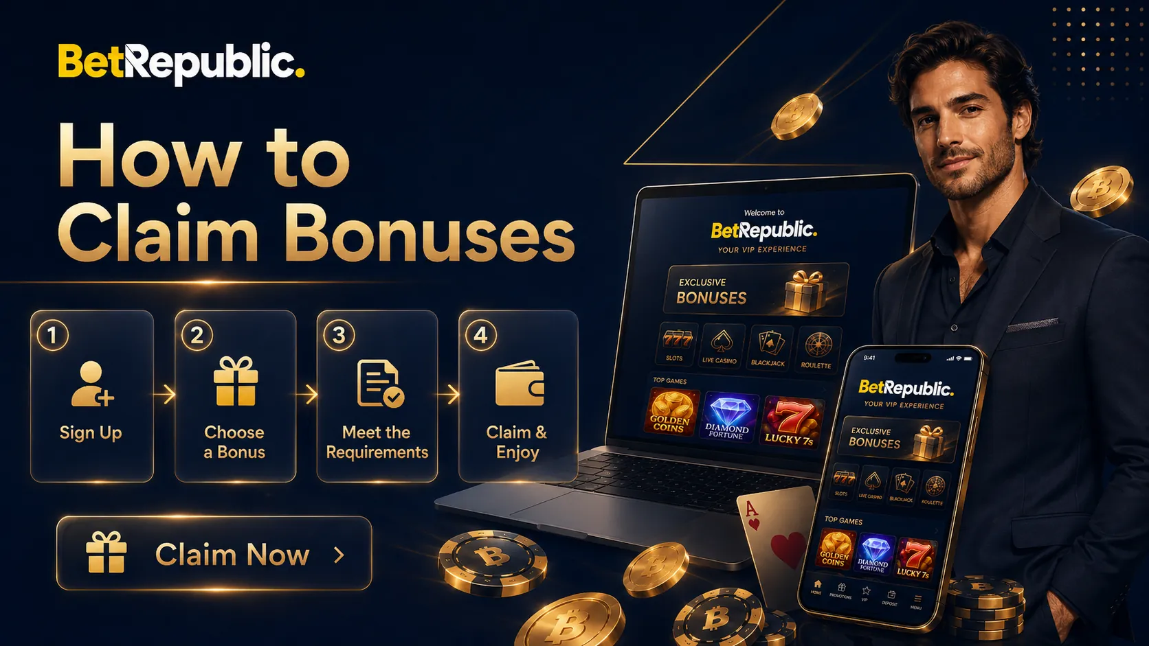 How to Claim BetRepublic Bonuses